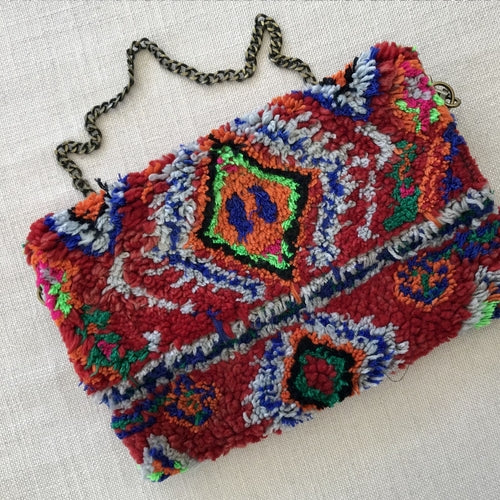 Sac tapis vintage coloré